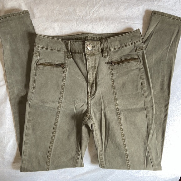 American Eagle Army Green high-rise Jegging - Picture 3 of 7